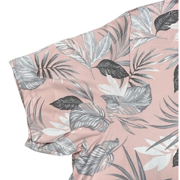 Tahari Pink/Silver Camp Shirt & Short Pajama Set SIZE-XL - Picture 10 of 13